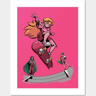 Skater girl Posters and Art